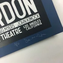 Gig Posters Mike Gordon - 2016 Justin Santora Poster Los Angeles, CA Fonda Theater