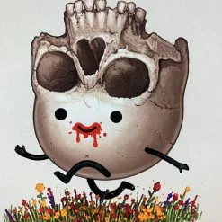 Steve - 2017 Mike Mitchell Skull Poster Print Mikeland