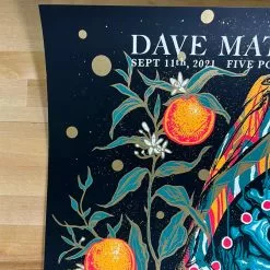 Dave Matthews Band - 2021 Munk One Poster Irvine, CA Blue Variant