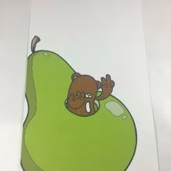 Pear Bear - 2008 Mike Budai Poster Art Print Art Prints