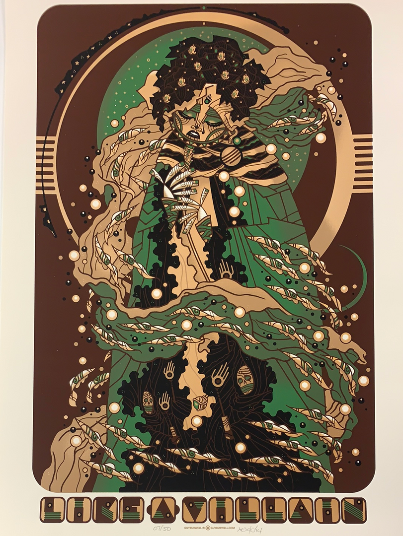 Like A Villain - 2014 Guy Burwell Poster S/N Gig Posters 3 Like A Villain - 2014 Guy Burwell Poster S/N Gig Posters