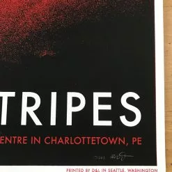 Jack White The White Stripes - 2007 Rob Jones Poster Charlottetown, PE Civic Center