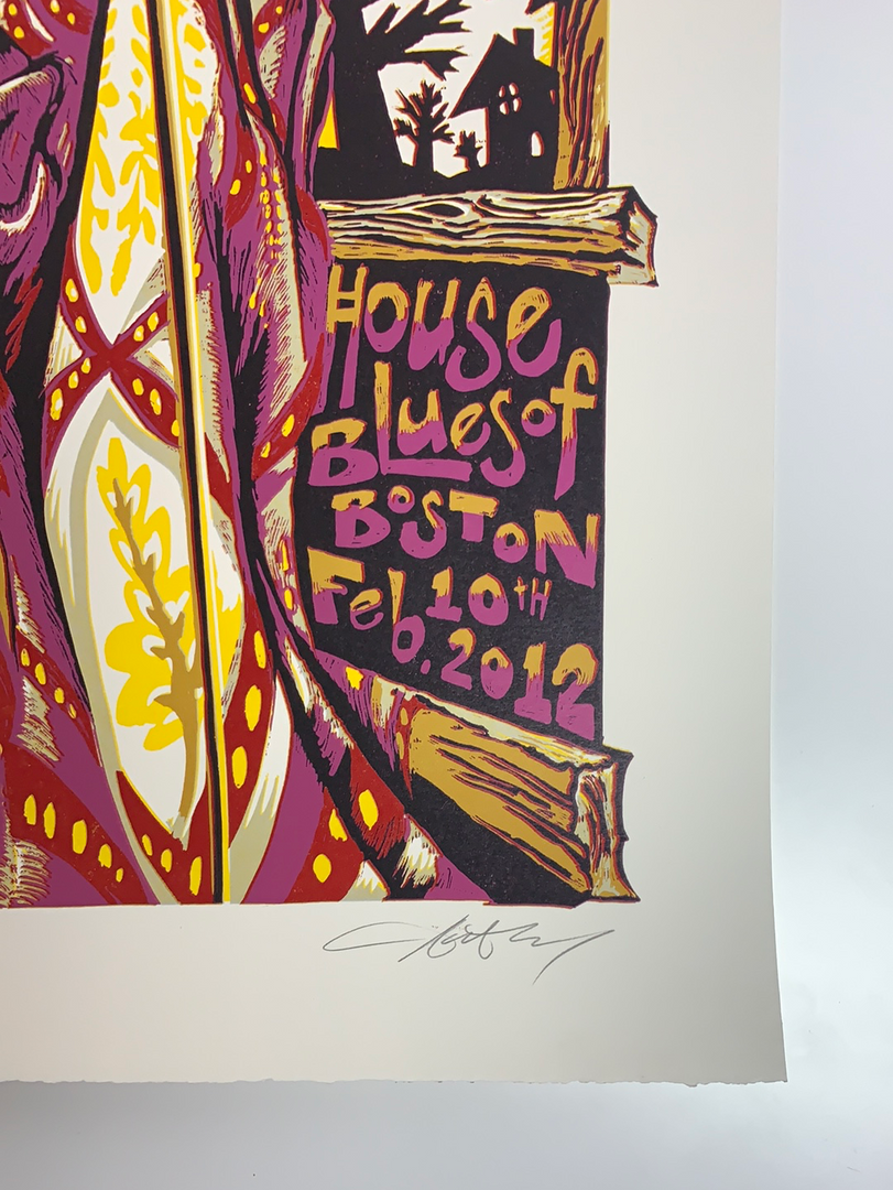 Umphrey's McGee 2012 - AJ Masthay Poster Boston, MA 7 Umphrey's McGee 2012 - AJ Masthay Poster Boston, MA