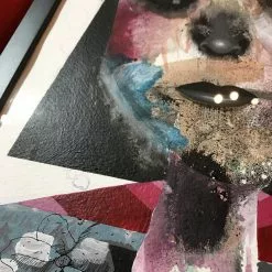 Untitled 15 - 2016 Collin Van Der Sluijs Original Painting FRAMED Signed 14 Untitled 15 - 2016 Collin Van Der Sluijs Original Painting FRAMED Signed