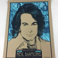 Gig Posters Neil Diamond - 2017 Xray Poster New Orleans, LA Smoothie Kings Theater