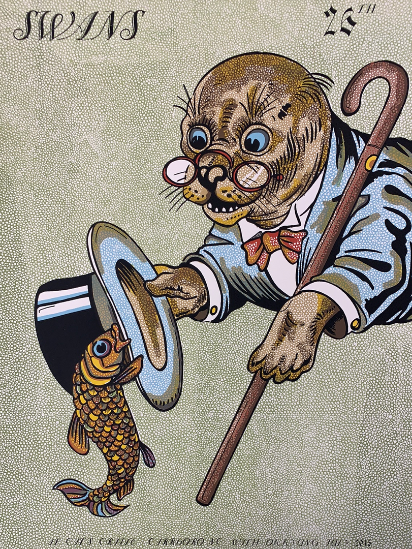 Gig Posters Swans - 2016 Fugscreens Studios Poster Carrboro, NC Cat's Cradle 3 Gig Posters Swans - 2016 Fugscreens Studios Poster Carrboro, NC Cat's Cradle