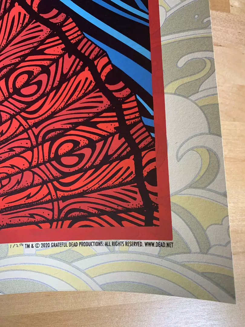 Grateful Dead - 2020 Todd Slater Poster Cream Edition #1/250 7 Grateful Dead - 2020 Todd Slater Poster Cream Edition #1/250