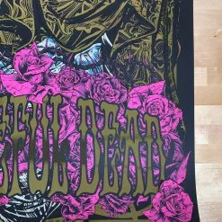 Grateful Dead - 2021 Rhys Cooper Poster Art Print Pink Gold Foil Foil Posters