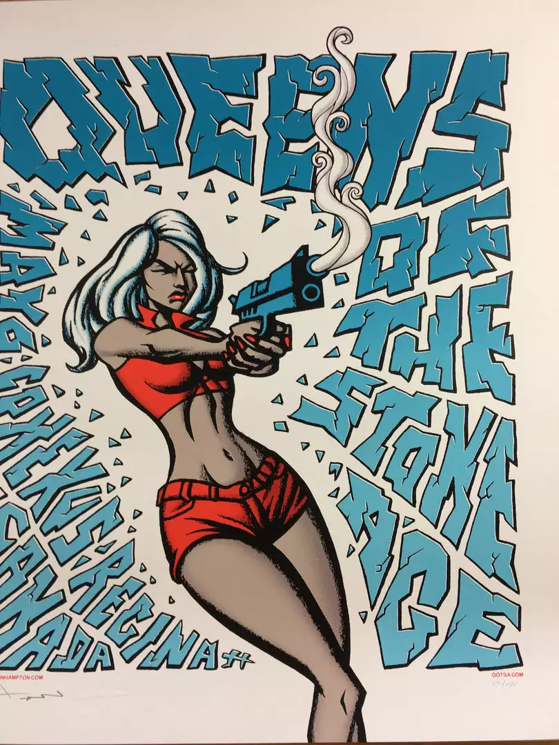 Queens Of The Stone Age - 2008 Justin Hampton Poster Regina, CAN Conexus Art Cen 3 Queens Of The Stone Age - 2008 Justin Hampton Poster Regina, CAN Conexus Art Cen