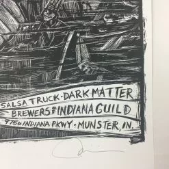 Dark Lord Day - 2015 Dan Grzeca Poster Munster, IN Three Floyds Brewery Variant Gig Posters