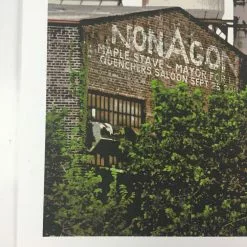 Nonagon - 2010 Dan MacAdam Of Crosshair Poster Chicago, IL Quenchers Saloon