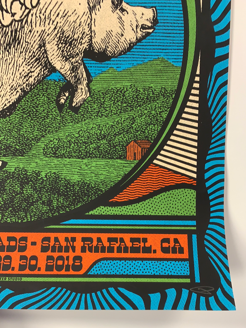 Moe. Phil Lesh & Friends - 2018 Subject Matter Studio Poster San Rafael, CA 7 Moe. Phil Lesh & Friends - 2018 Subject Matter Studio Poster San Rafael, CA