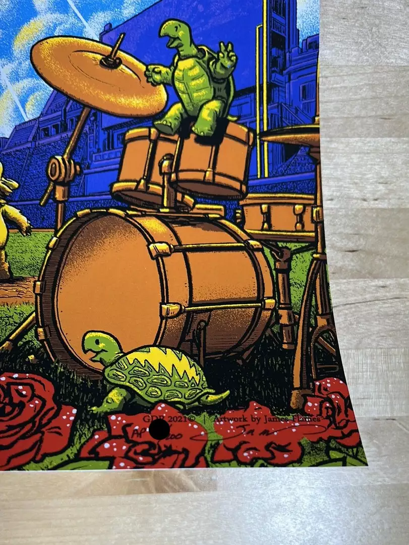 Dead & Company - 2021 James Flames Poster Chicago, IL Wrigley Field 7 Dead & Company - 2021 James Flames Poster Chicago, IL Wrigley Field