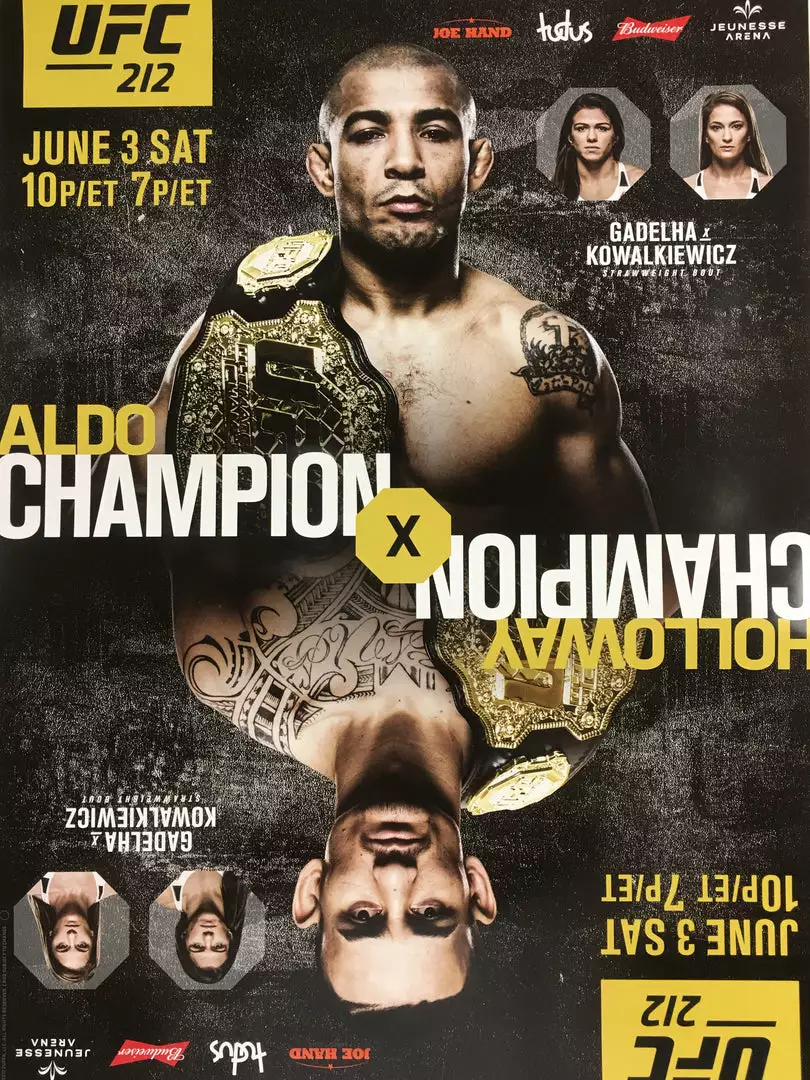 Sold Out Posters UFC 212 Poster - Aldo Vs Holloway 3 Sold Out Posters UFC 212 Poster - Aldo Vs Holloway