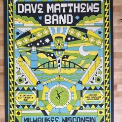 Dave Matthews Band - 2021 The Half And Half Poster Milwaukee, WI AP Gig Posters