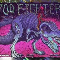 Foil Posters Foo Fighters - 2020 Jim Mazza Poster Los Angeles, CA FOIL