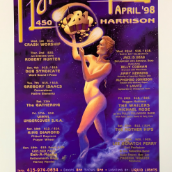 Kevin Haapala Gig Posters MHP 45 April - 1998 Poster Maritime Hall San Fran 1st