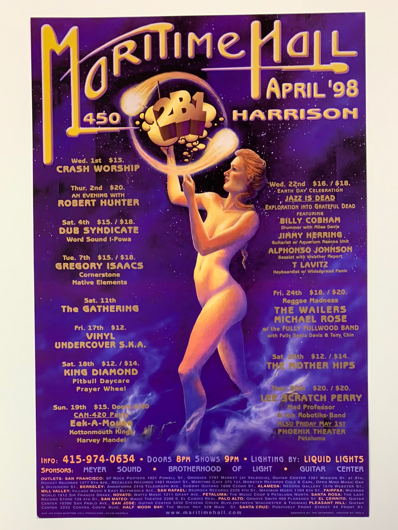 Kevin Haapala Gig Posters MHP 45 April - 1998 Poster Maritime Hall San Fran 1st 4 Kevin Haapala Gig Posters MHP 45 April - 1998 Poster Maritime Hall San Fran 1st
