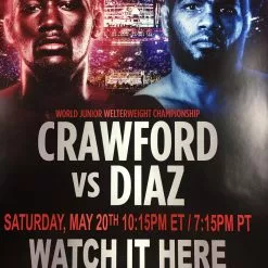 Sold Out Posters Boxing - 2017 Crawford Vs Diaz World Junior Welterweight Championship Poster