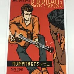 Bob Dylan - 2016 Scrojo Poster San Diego, CA Humphrey's By The Bay Gig Posters