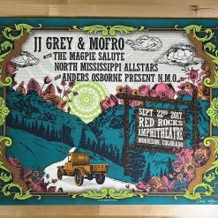 JJ Grey & Mofro - 2017 Derek Hatfield Poster Red Rocks Morrison, CO 9 JJ Grey & Mofro - 2017 Derek Hatfield Poster Red Rocks Morrison, CO