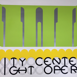 Art Prints City Center Light Opera - 1968 Gerald Laing Art Print Poster Original Vintage