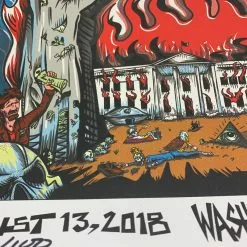 Bobby Draws Skullz Pearl Jam - 2018 Bobby Brown Draws Skullz Missoula Poster Jeff Ament AP S/N Vote 9 Bobby Draws Skullz Pearl Jam - 2018 Bobby Brown Draws Skullz Missoula Poster Jeff Ament AP S/N Vote