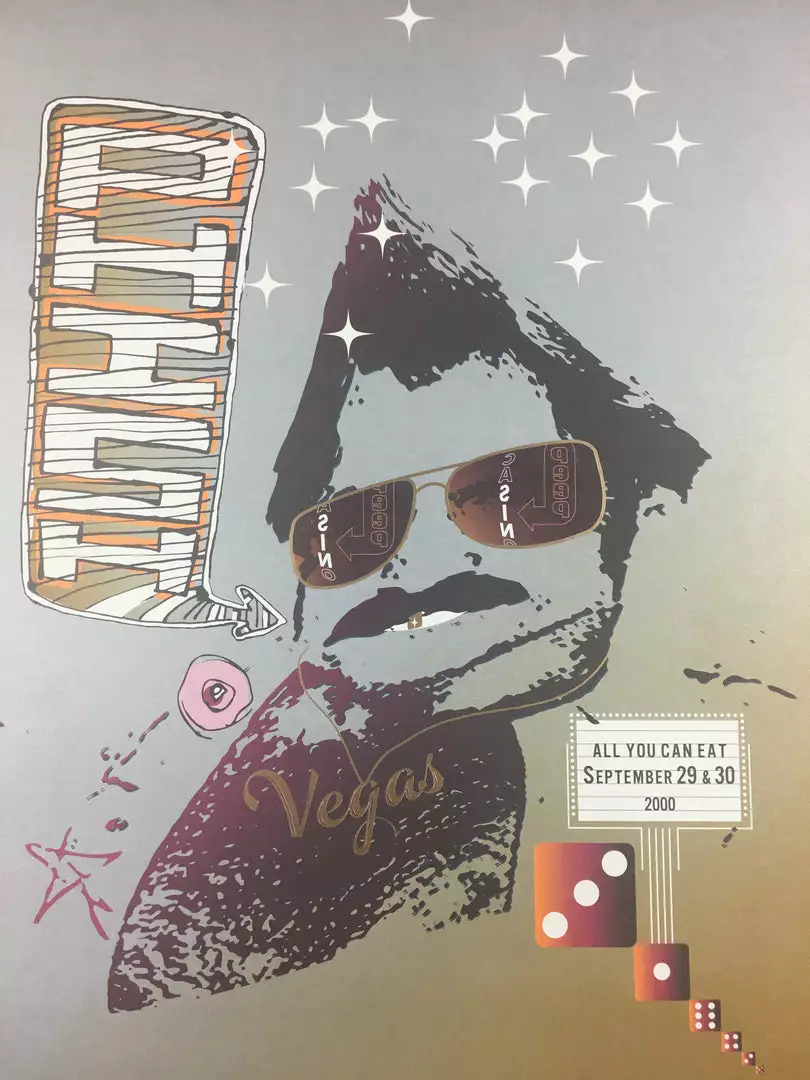 Gig Posters Phish - 2000 Jager Kemp Poster Las Vegas, NV Thomas And Mack Center 3 Gig Posters Phish - 2000 Jager Kemp Poster Las Vegas, NV Thomas And Mack Center