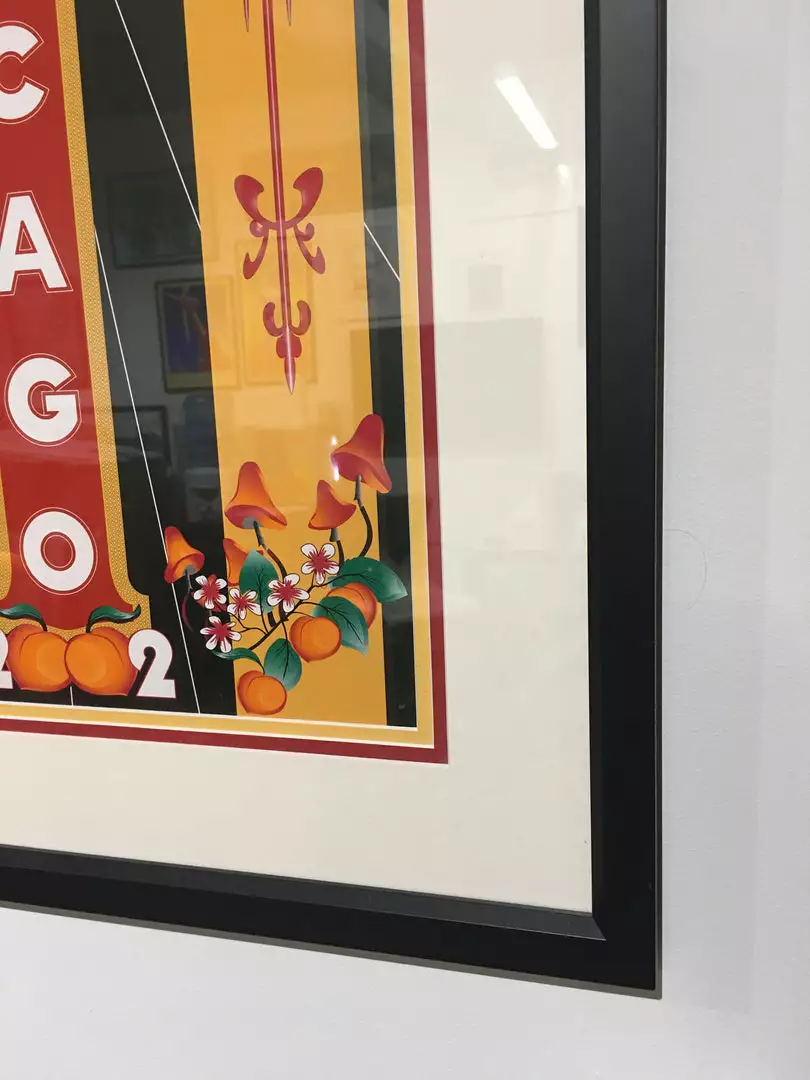 The Allman Brothers Band - 2002 Daniel Bretz Poster Chicago FRAMED 5 The Allman Brothers Band - 2002 Daniel Bretz Poster Chicago FRAMED