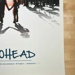 Radiohead - 2012 Joshua Budich Poster St. Triphon, Switzerland 2nd Gig Posters