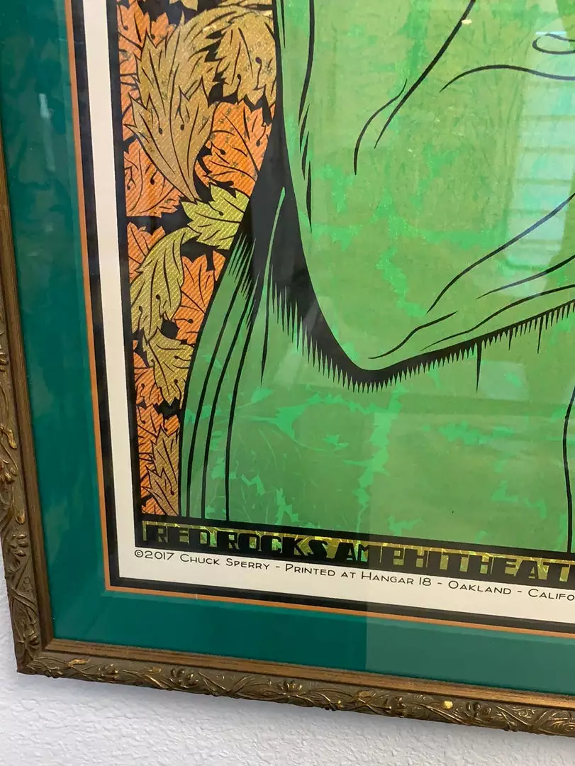 Colorado Greensky Bluegrass - 2017 Chuck Sperry Poster Red Rocks Morrison, CO FRAMED 7 Colorado Greensky Bluegrass - 2017 Chuck Sperry Poster Red Rocks Morrison, CO FRAMED