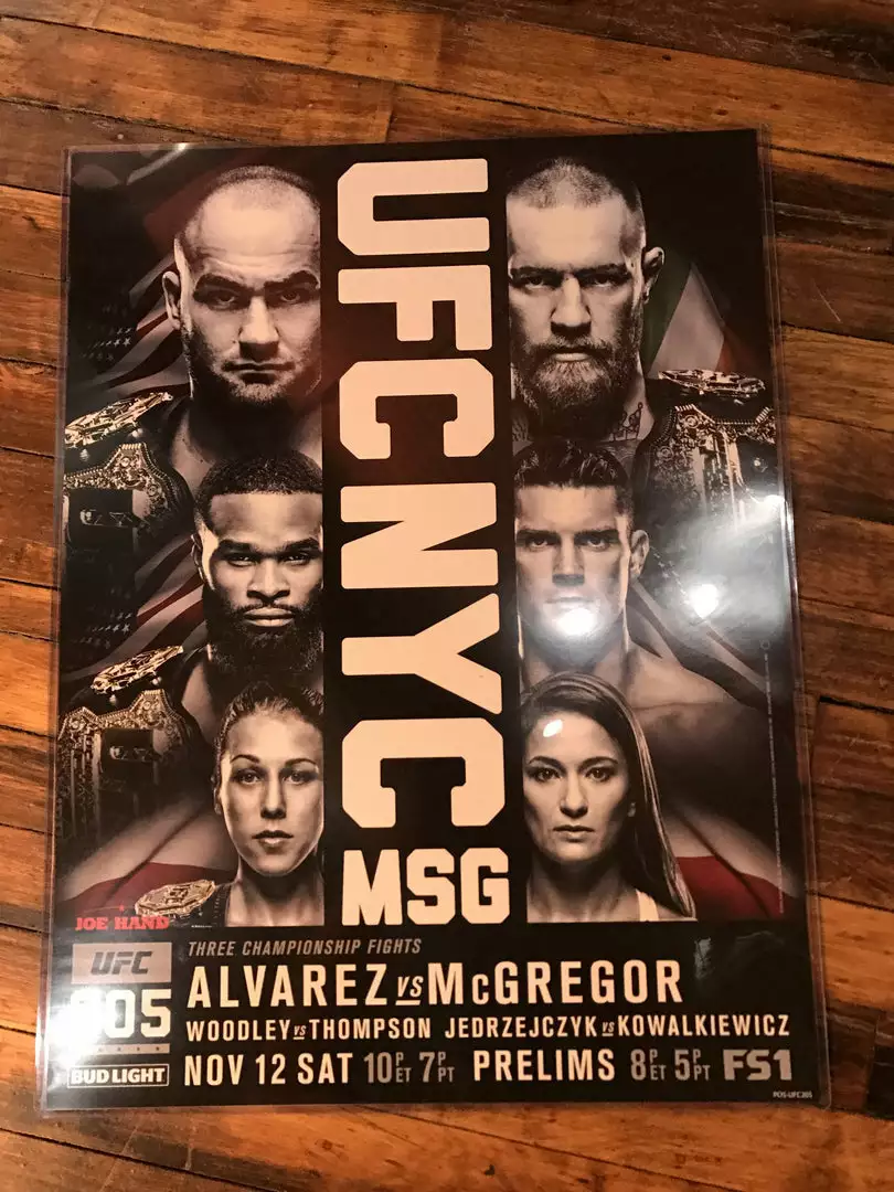 Sold Out Posters UFC 205 Poster Alvarez Vs. Conor McGregor, Woodley Vs. Thompson 4 Sold Out Posters UFC 205 Poster Alvarez Vs. Conor McGregor, Woodley Vs. Thompson