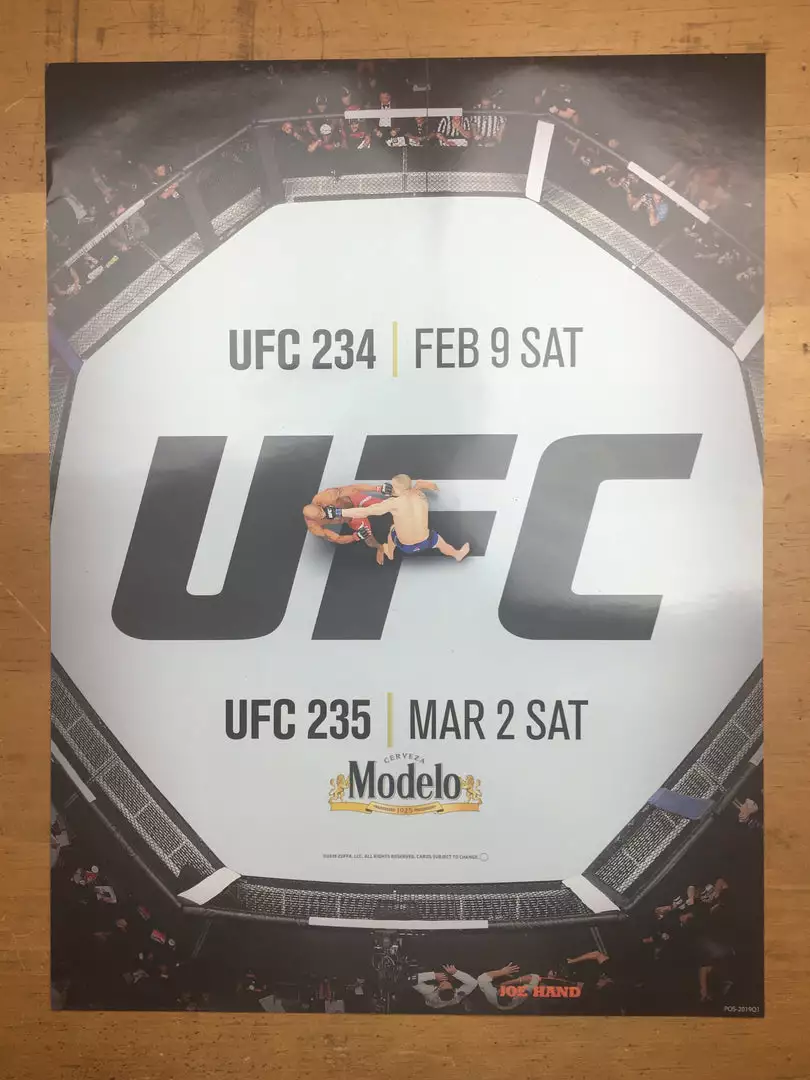 Sold Out Posters UFC 234 & 235 2019 Poster 4 Sold Out Posters UFC 234 & 235 2019 Poster