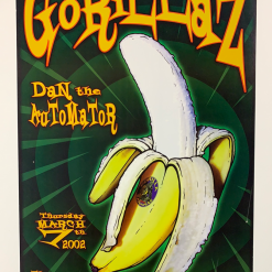 Gig Posters Gorillaz - 2002 Chris Shaw Poster The Warfield Theatre San Fran 1st