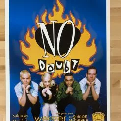 No Doubt + Weezer - 1997 Paul Cutler Promo Poster Anaheim, CA Arrowhead Gig Posters