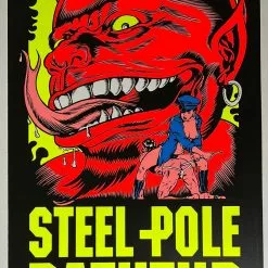 TAZ Steel Pole Bathtub - 1993 T.A.Z. Poster Ethyl Meatplow Tour 1st Ed