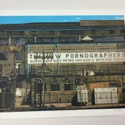 The New Pornographers - 2010 Dan MacAdam Crosshair Poster Chicago, IL Metro