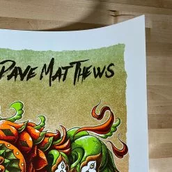 Gig Posters Dodo - 2021 BioWorkz Poster Dave Matthews Band Orange