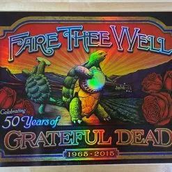 Grateful Dead - 2015 Brian Carroll Poster Fare Thee Well FOIL (pinholes) 9 Grateful Dead - 2015 Brian Carroll Poster Fare Thee Well FOIL (pinholes)