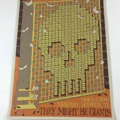 They Might Be Giants - 2008 Todd Slater Poster Houston, TX Meridan