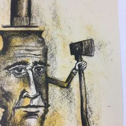 Land Of Lincoln - 2015 Dan Grzeca Poster Art Print Yellow