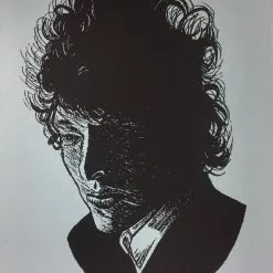 Bob Dylan The Rolling Stone - 2014 Brian Methe Art Print Blue Variant