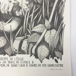 Gig Posters Big'n & The Great Brain - 2013 Justin Santora Poster Belgium Tour