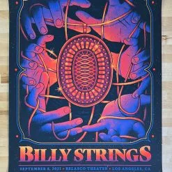 Half Hazzard Press Billy Strings - 2021 Half Hazard Poster Los Angeles, CA Gig Posters