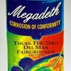 Megadeth - 1995 Matt Getz Poster San Diego, CA Del Mar Gig Posters 2 Megadeth - 1995 Matt Getz Poster San Diego, CA Del Mar Gig Posters