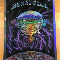 Coachella - 2011 EMEK Poster Purple Mirror FOIL Variant Edition 3/5 Signed