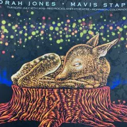 Norah Jones - 2019 Todd Slater Poster Red Rocks Morrison, CO X/60