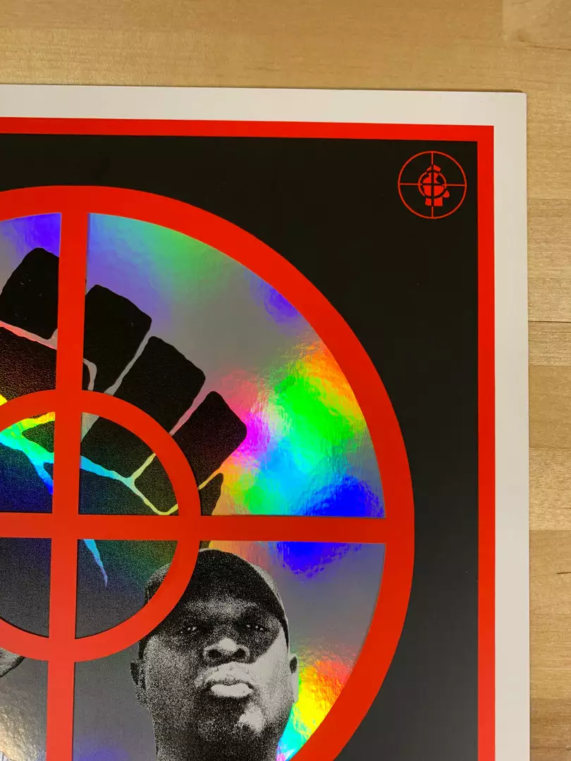 Public Enemy - 2020 Emek Poster Foil NO Date The Terrordome Foil Posters 6 Public Enemy - 2020 Emek Poster Foil NO Date The Terrordome Foil Posters