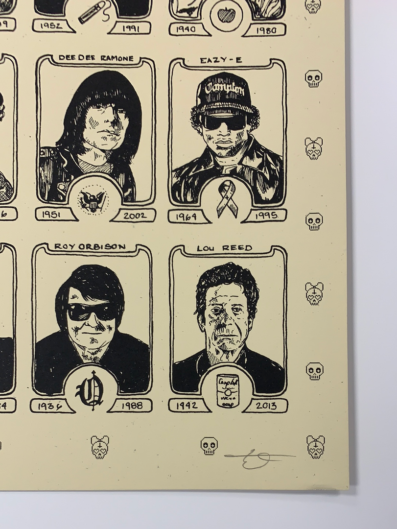 Dead Rock Stars - Fugscreens Studios Poster Art Print 9 Dead Rock Stars - Fugscreens Studios Poster Art Print