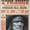 Willie Nelson - 2004 Franks Brothers 5/23 Poster Presque Isle, ME Gig Posters